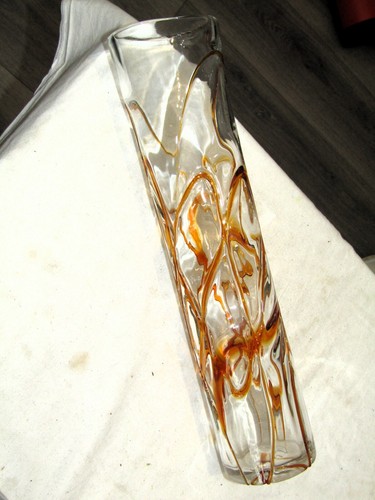 35cm tall art glass vase - 35cm,