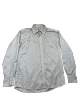 Vintage Eterna silverline mens shirt Size 42/ 16.5 long sleeve striped