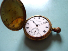 WALTHAM   Gold Filled  Hunter 50mm Gents Pocket Watch.. . GWC..