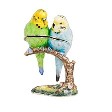 Treasured Trinkets by Stratton - Pair of Budgerigars