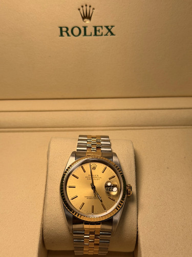 Rolex datejust champagne - rolex, 36