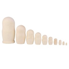 10pcs Unpainted Blank Wooden