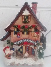 Vintage Santa's Workshop Fibre Optic  Christmas Ornament Father Christmas 