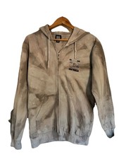 Urban Outfitters BDG Tie Dye Zip Hoodie Blue Grey Size XS Oversized