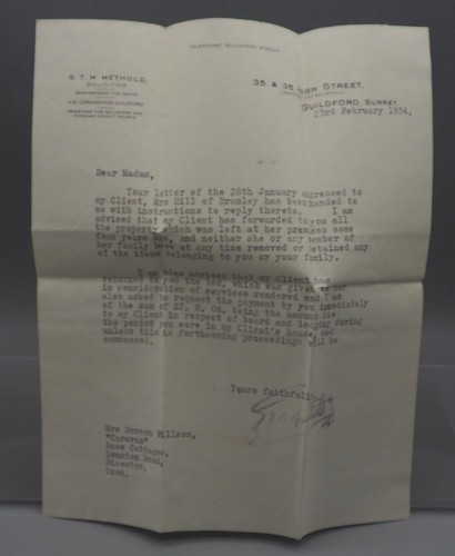 Telegram from solicitor - solicitor, great