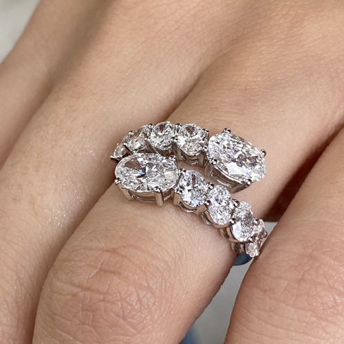 8ct tcw ring white gold - 2.8ct,