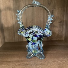 VINTAGE  MURANO GLASS BASKET