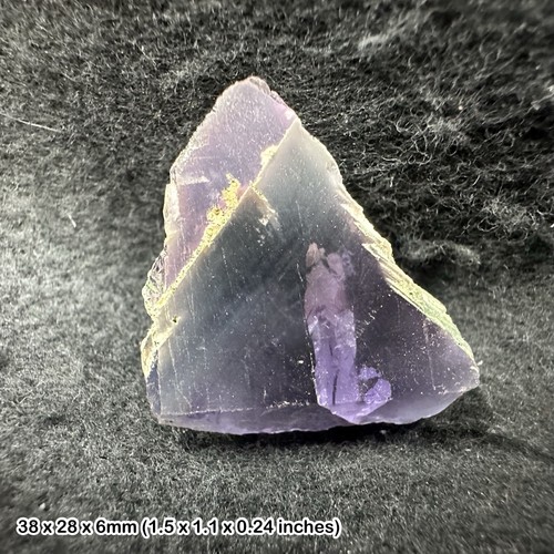 Rare grade fluorite slices - a,