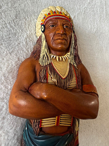 Bossons chalkware head indian - bossons,