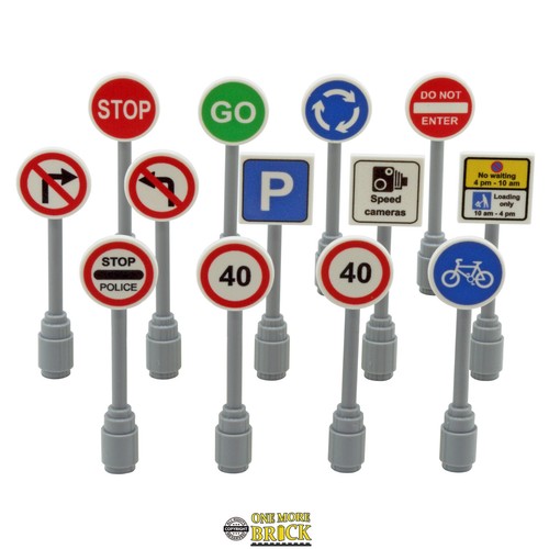 Road signs traffic roadworks - signs.,