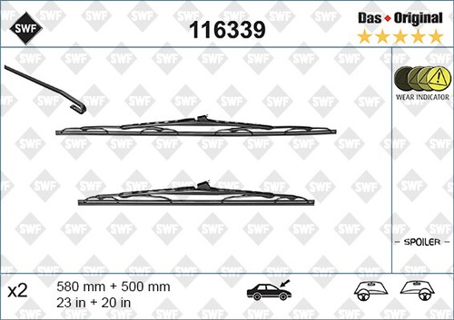Wiper blade for bmw e46 - blade,