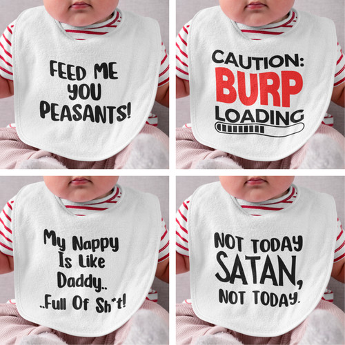 Funny novelty baby - funny, bibs