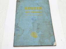 VINTAGE AUSTIN A35 DRIVERS HANDBOOK - MANUAL  SERVICE BOOK BOOKLET