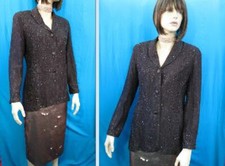 Wallis brown lace beaded