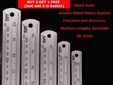 Double Side Metal Ruler
