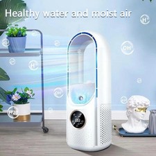 6-Speed Portable Air Timer Air Conditioner Cooler USB Leafless Electric Fan New