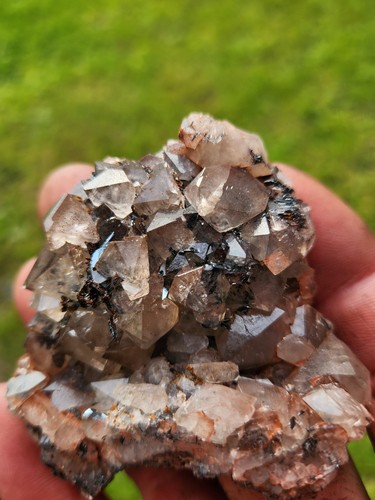 Smokey quartz specularite and - quartz,