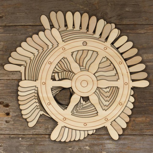 10x wooden ships wheel - 10x, craft