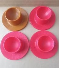 vintage retro plastic egg cups