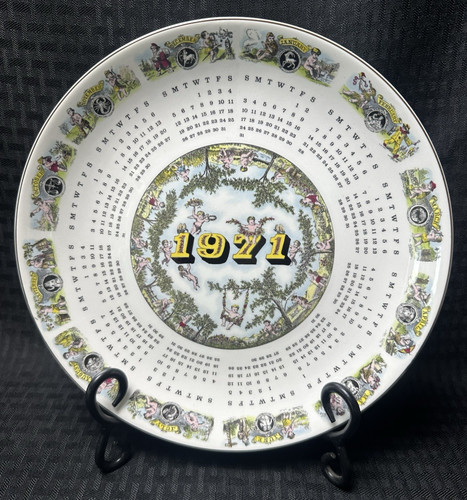 Wedgwood calendar plate 1971 - calendar,