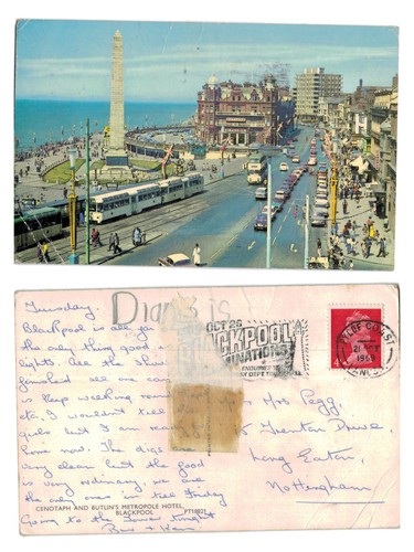 Postcard cenotaph and - postcard,