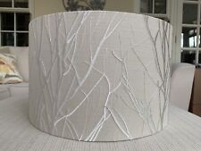 Embroidered Tree Branches Lamp Shade Voyage Rowan Fabric Natural Shade