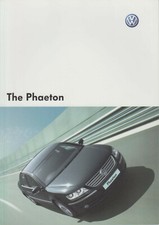 VW Volkswagen Phaeton 6.0 W12 3.2 V6 2003-04 Original UK Brochure No. PVW147PHAR