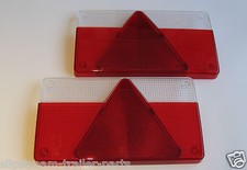2 AJ.BA AJBA FP80 REPLACEMENT REAR LIGHT LENSES FOR ERDE DAXARA TRAILERS