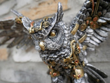 Steampunk Owl Ornament Wall