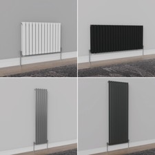 Designer Radiator Horizontal Vertical Flat Panel Central Heating Rads Valves