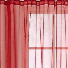 Plain Voile Curtain Panel Rod Pocket Slot Top FREE 1ST CLASS POST 36" -108" Drop
