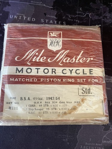 Bsa 499cc piston rings set - 499cc,