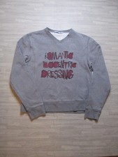 Red Valentino Sweatshirt Womens Medium Grey Jumper Pullover V Neck Italy