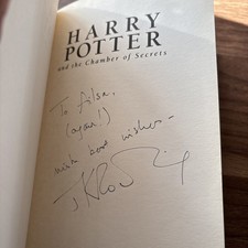 SIGNED ~ HARRY POTTER AND THE CHAMBER OF SECRETS, 1ST/1ST~J.K. ROWLING 