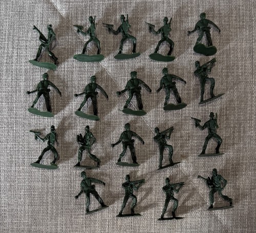 Lot vintage plastic army - vintage,