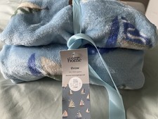 boats nautical soft fleece /throw new tagged 