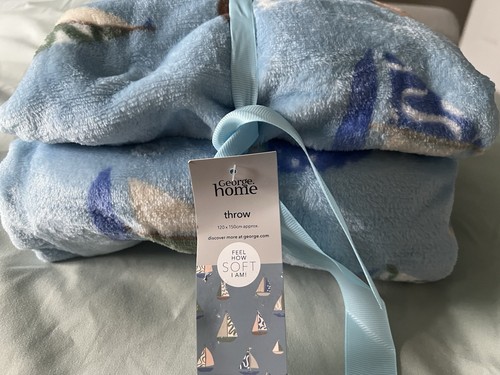 Boats nautical soft fleece - nautical,