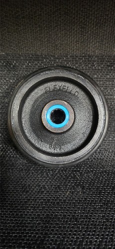 Black rubber wheel 150mm - rubber,