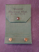 Antique Green Ensign Film Storage Album For Storing Negatives / Rare Collectible