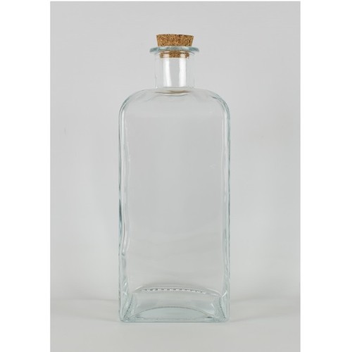 Large glass bottle with - glass, cork