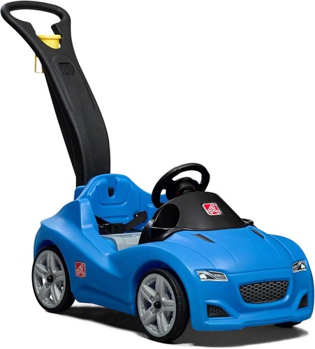 Kids push car - push, car,