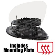 VW Passat Mk5 B5.5 Saloon 2004-2005 Heated Convex Mirror Glass Passenger Side