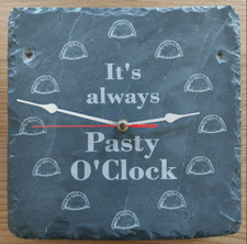 Pasty O'clock Slate Etched