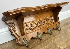 French Vintage Coat Rack Oak 4