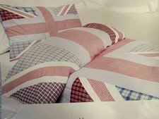 Vintage Laura Ashley Harry Design Single Union Jack Duvet Pillow Case Cotton