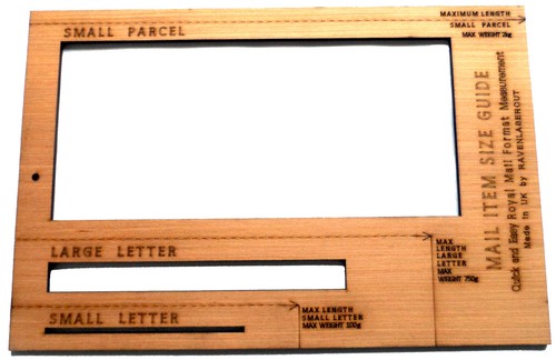 Postage size guide - guide, quick