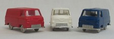 3 Triang Minix Ford 15 CWT Van 1:76 'O0' Scale Red White and Blue 1960s
