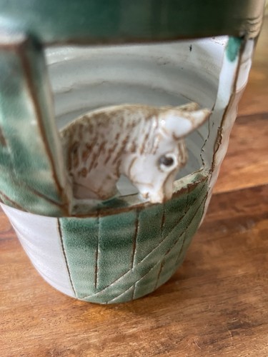 Handmade studio pottery horse - pottery,