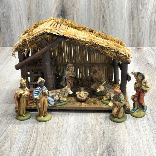 Vintage italian nativity set - vintage,