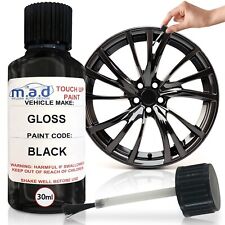 Gloss Black Alloy Wheel Touch Up Kit Repair Kit Paint With Brush Curbing Scratch